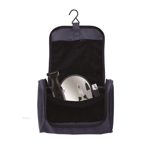 Deluxe Travel Grooming Set: Battery-Powered Detail Trimmer, Micro Trimmer, Nose Trimmer, Mirror, and More