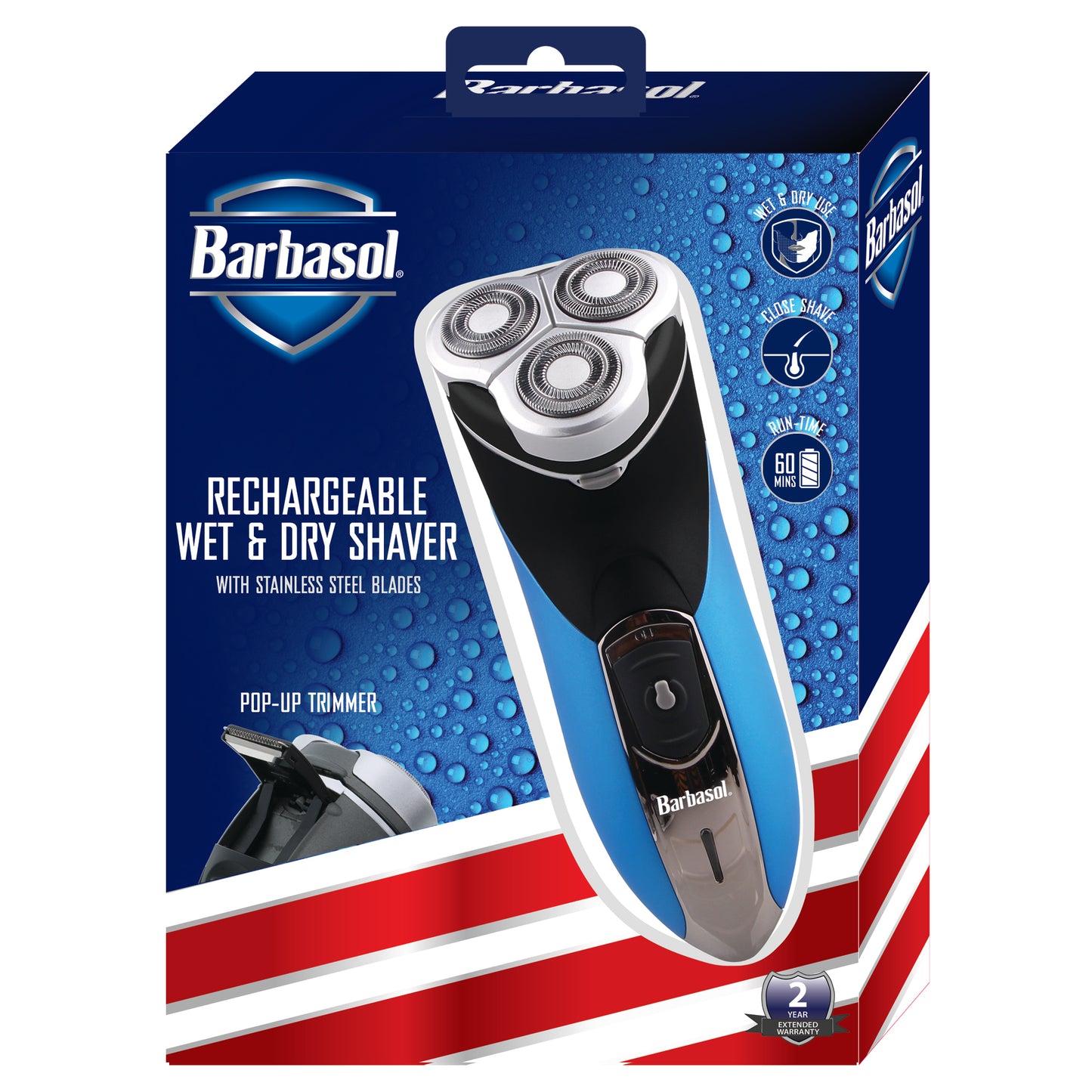 Barbasol Wet Rotary Shaver -USB Charging Cable