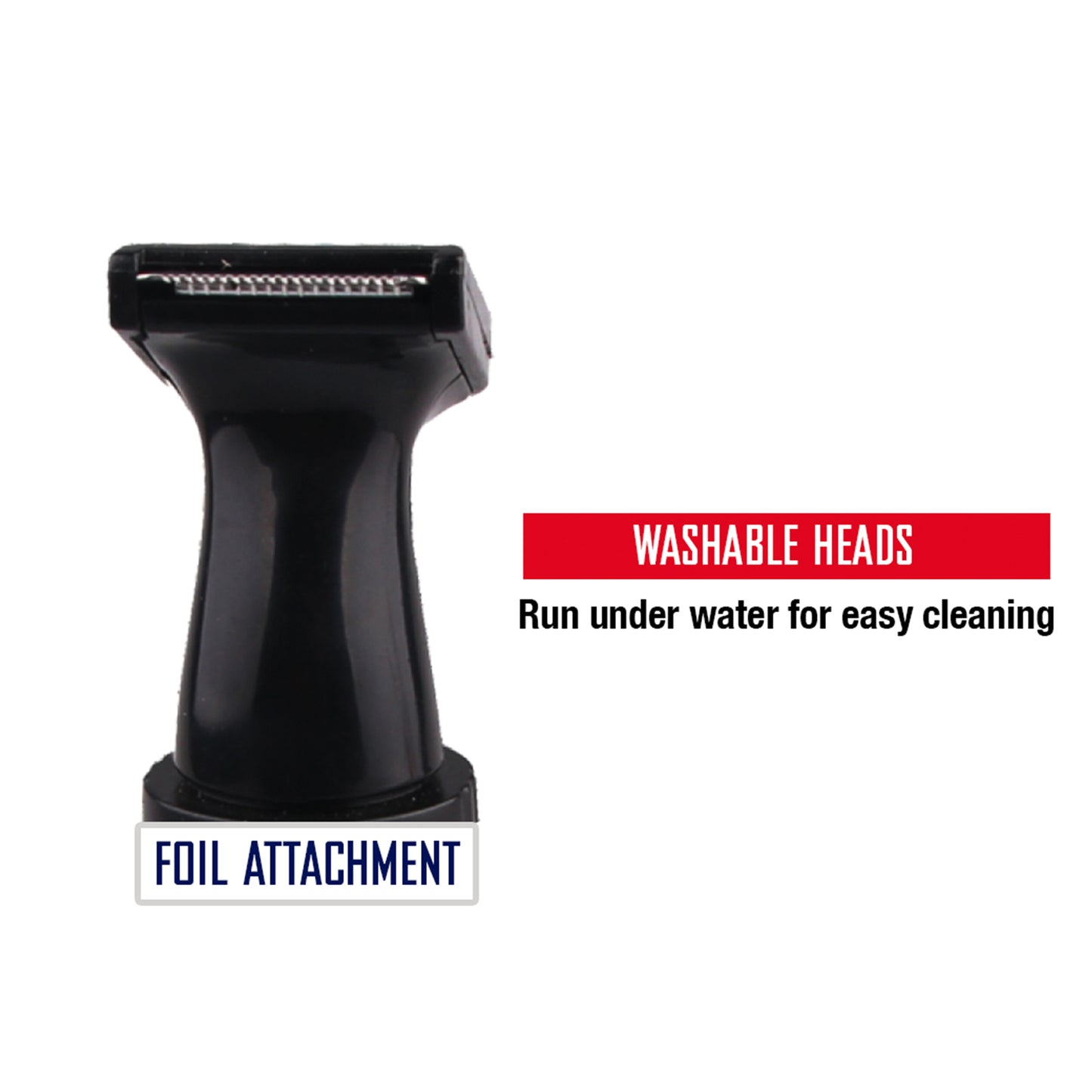 Men's Nose & Ear Hair Trimmer with Stainless Steel Blades - Waterproof, Portable Groomer for Beard & Sideburns