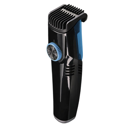 Bundle Kit: Rechargeable Vacuum Beard Trimmer for Men with LCD Display, Deluxe Non-Slip Grooming Kit 6PCS