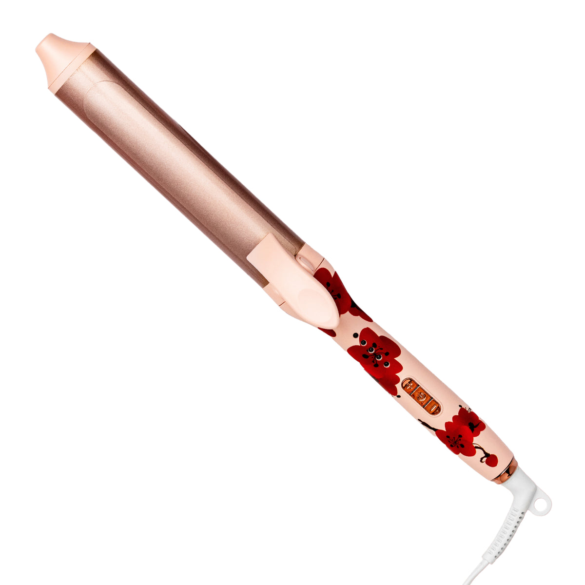 Savage Hair Curler, Professional Curling Wand for Women, Kyoto Design, 1” inch Ceramic Plated Barrel, PTC Heating Element