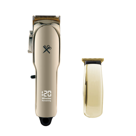 Cutting Edge Cordless Hair Clipper and Touch-Up Trimmer, 11-Piece Men’s Grooming Bundle