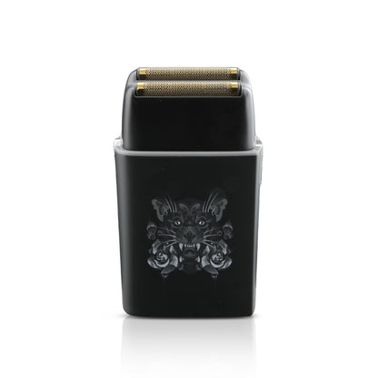 Savage Foil Shaver for Men, Professional Reciprocating Dual Blade Double Gold Foil Shaver, Hypoallergenic