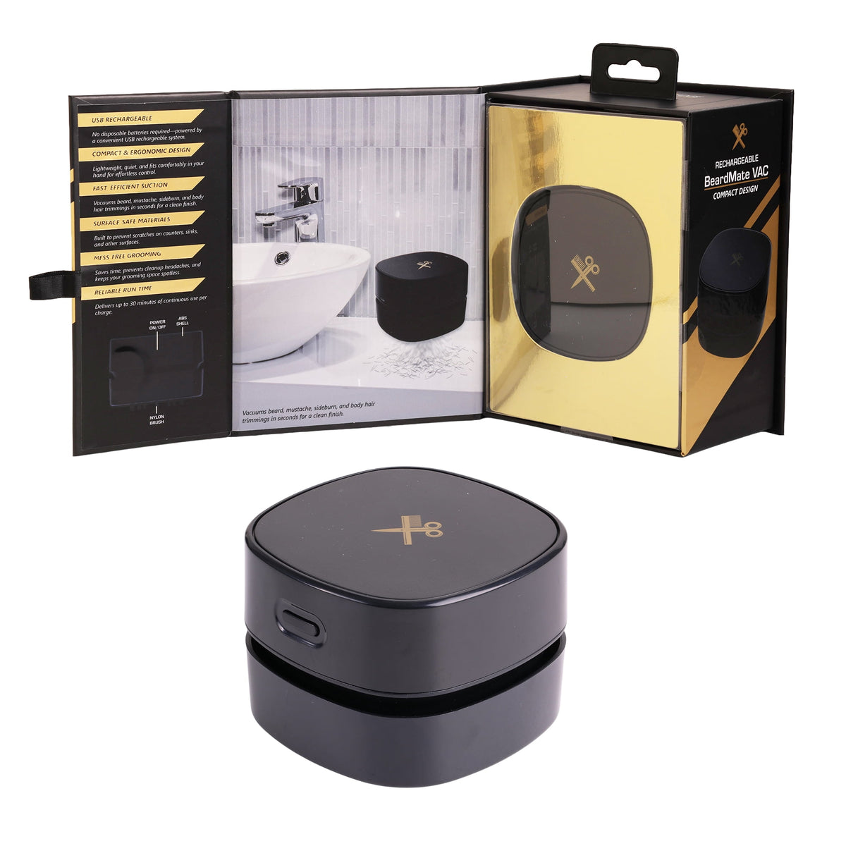 Cutting Edge BeardMate VAC Rechargeable Beard Trimmer Vacuum