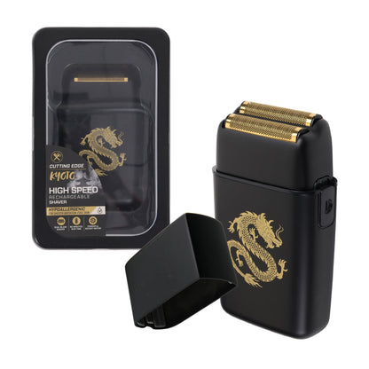 Cutting Edge Foil Shaver for Men, Dual Blade Electric Razor, Hypoallergenic Gold Foil