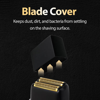 Cutting Edge Foil Shaver for Men, Dual Blade Electric Razor, Hypoallergenic Gold Foil