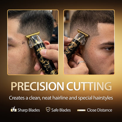 Cutting Edge T-Blade Trimmer, Rechargeable Hair and Beard Trimmer for Men with Stainless Steel Blades