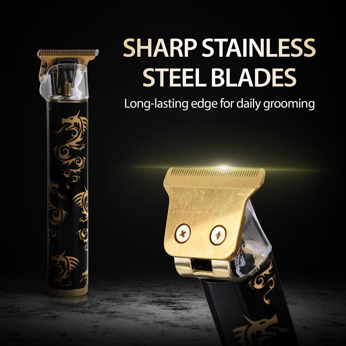 Cutting Edge T-Blade Trimmer, Rechargeable Hair and Beard Trimmer for Men with Stainless Steel Blades