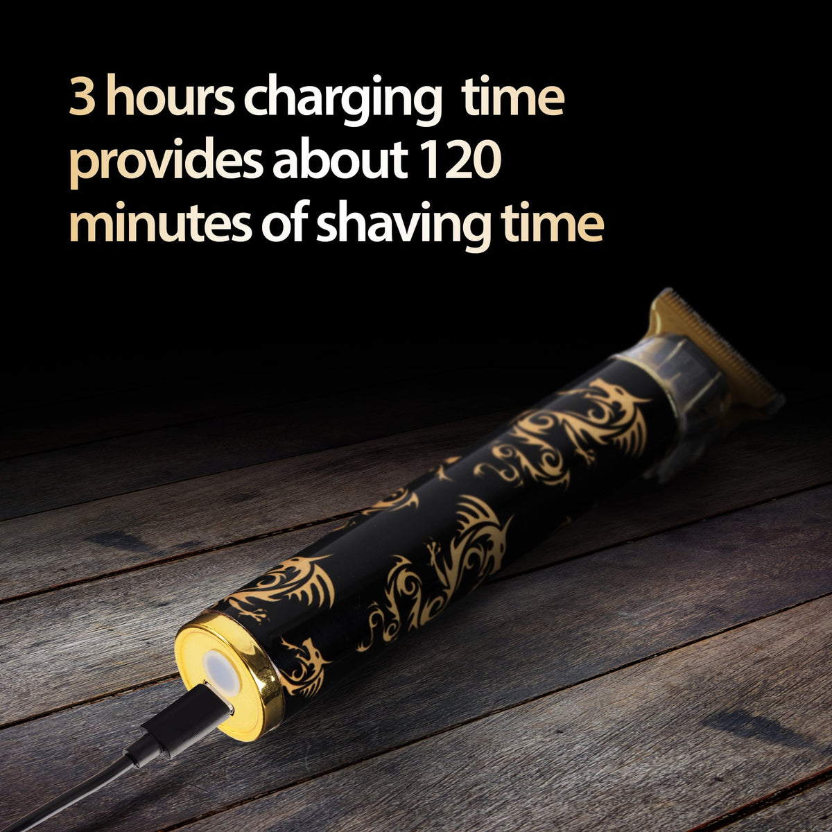 Cutting Edge T-Blade Trimmer, Rechargeable Hair and Beard Trimmer for Men with Stainless Steel Blades
