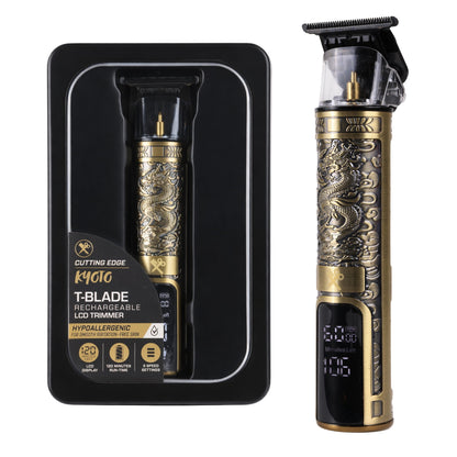 Cutting Edge Kyoto T-Blade Rechargeable Beard Trimmer for Men, Hair & Detail Grooming, LCD Display