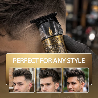 Cutting Edge Kyoto T-Blade Rechargeable Beard Trimmer for Men, Hair & Detail Grooming, LCD Display