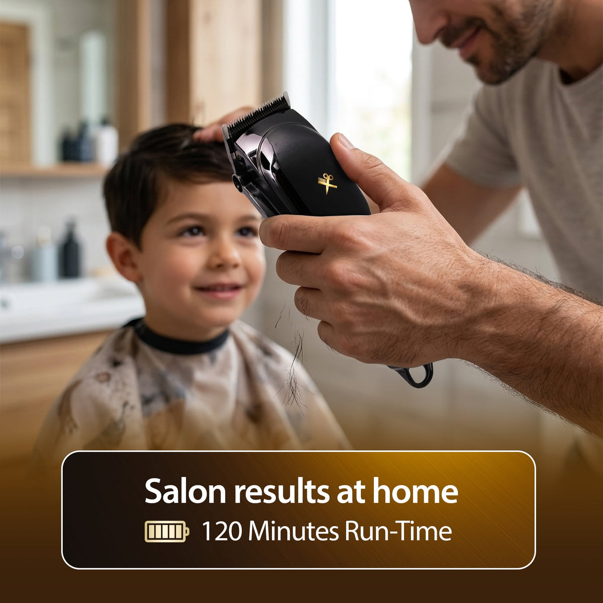Cutting Edge Pro Hair Clipper, Rechargeable Cordless Hair Trimmer for Men with LCD Display