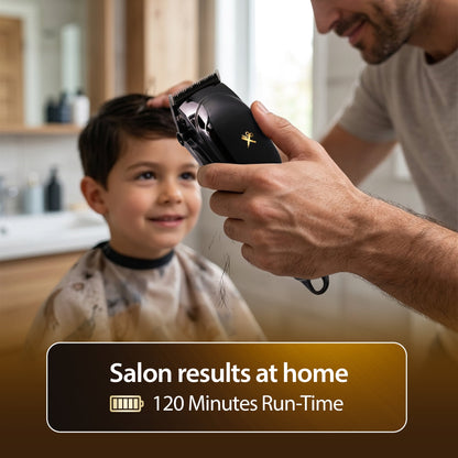 Cutting Edge Pro Hair Clipper, Rechargeable Cordless Hair Trimmer for Men with LCD Display