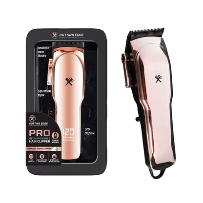 Cutting Edge Pro Hair Clipper, Rechargeable Cordless Hair Trimmer for Men with LCD Display