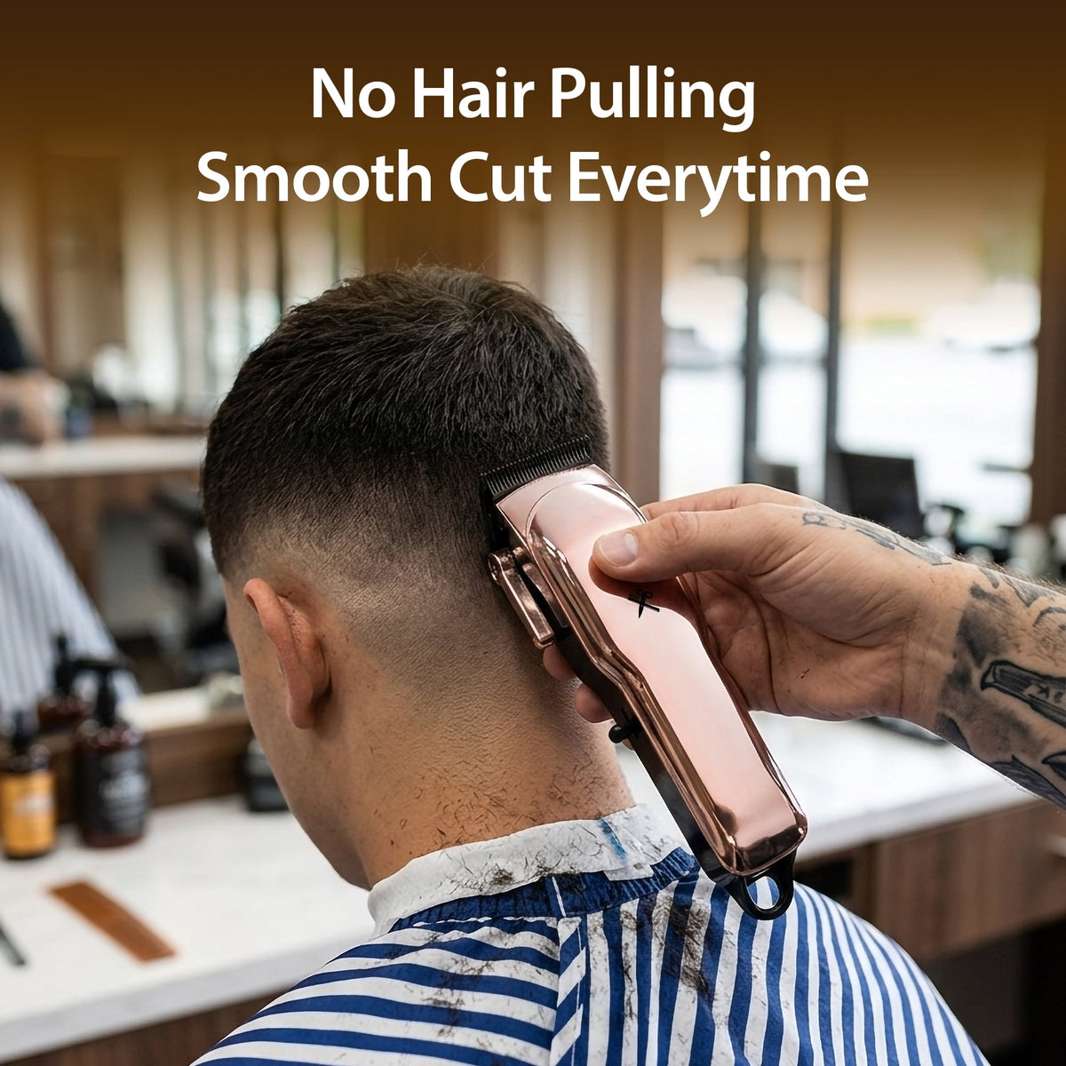 Cutting Edge Pro Hair Clipper, Rechargeable Cordless Hair Trimmer for Men with LCD Display