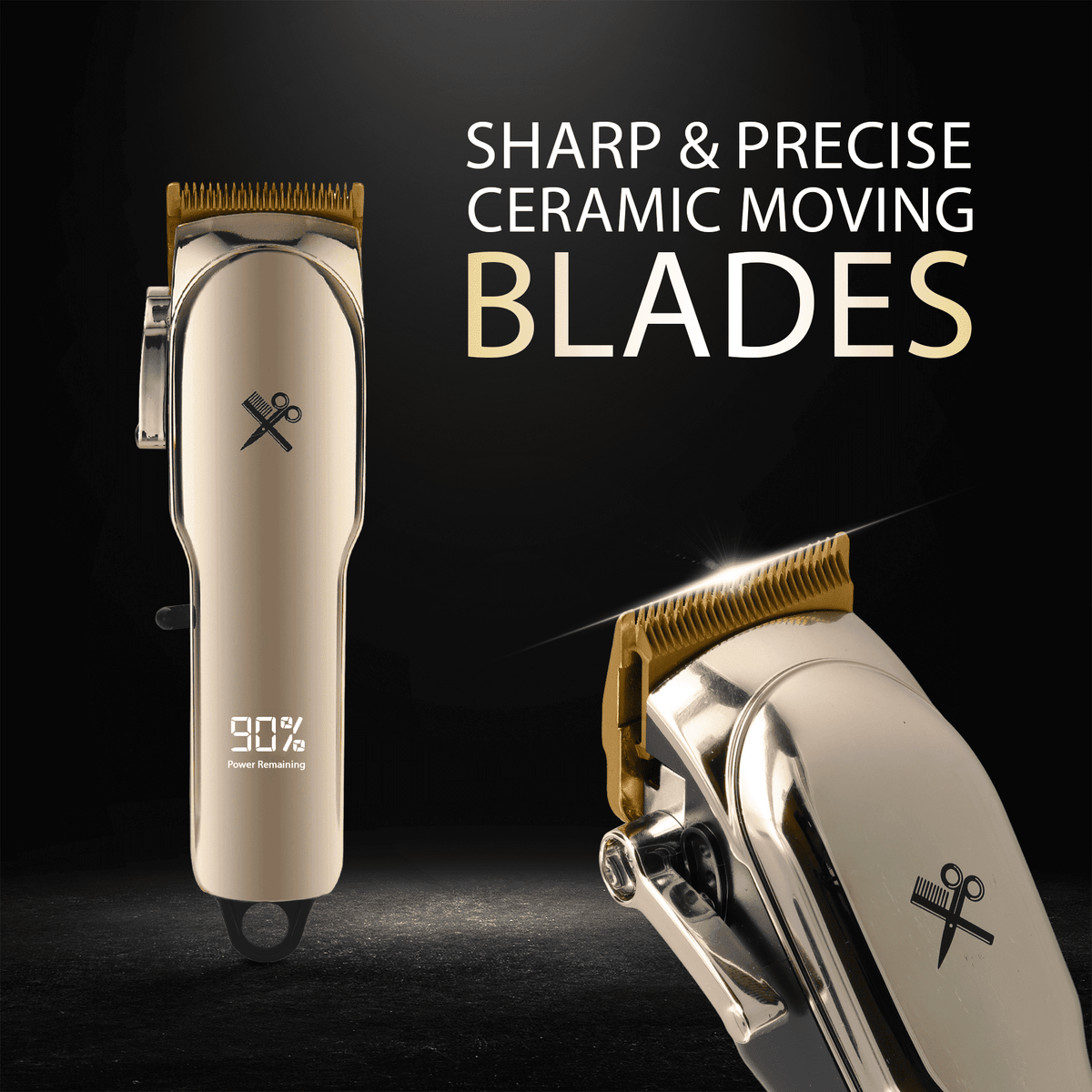 Cutting Edge Cordless Hair Clipper and Touch-Up Trimmer, 11-Piece Men’s Grooming Bundle