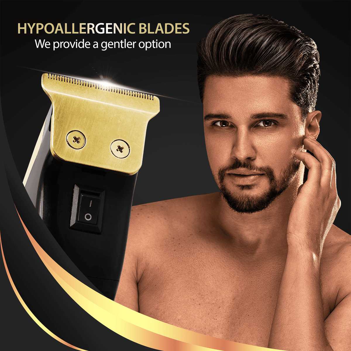 Cutting Edge Cordless Hair Clipper and Touch-Up Trimmer, 11-Piece Men’s Grooming Bundle