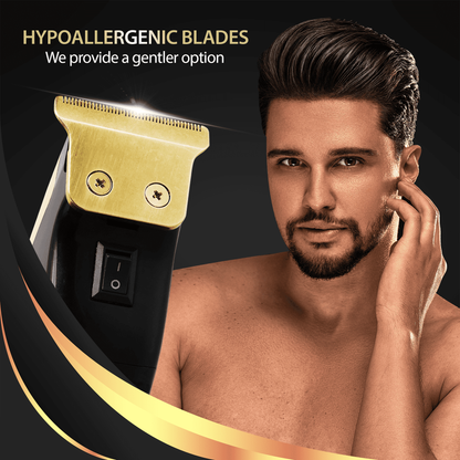 Cutting Edge Cordless Hair Clipper and Touch-Up Trimmer, 11-Piece Men’s Grooming Bundle