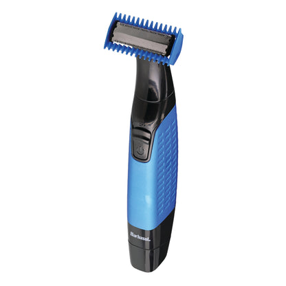 Barbasol Men’s Face and Body Trimmer with Rechargeable Nose and Ear Hair Trimmer, 2-Piece Wet and Dry Grooming Bundle
