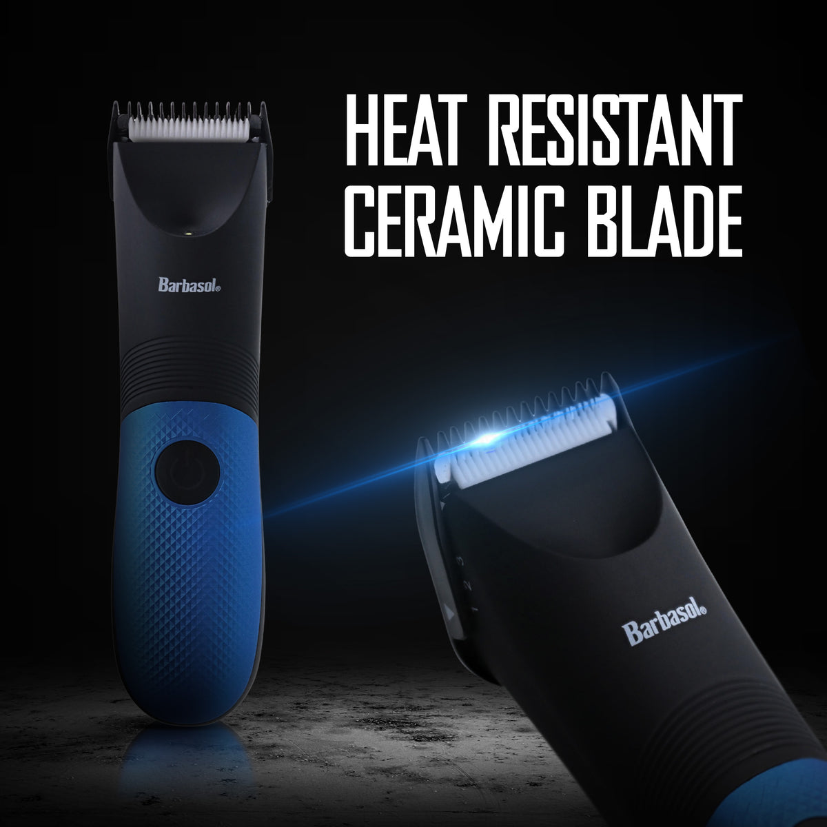 Barbasol Men’s Full Body Hair Trimmer and LED Ear & Nose Trimmer, 2-Piece Wet & Dry Grooming Bundle, Blue and Black