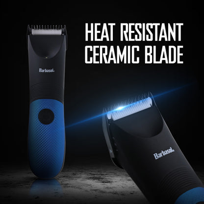 Barbasol Men’s Full Body Hair Trimmer and LED Ear & Nose Trimmer, 2-Piece Wet & Dry Grooming Bundle, Blue and Black