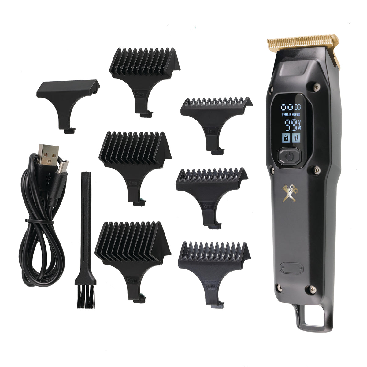 Cutting Edge Cordless Hair Clipper and Beard Vacuum Men’s Grooming Bundle