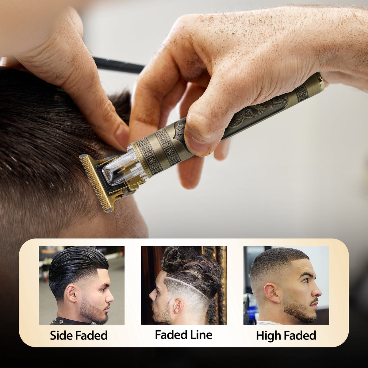 Cutting Edge Cordless Hair Trimmer and Beard Vacuum Men’s Grooming Bundle