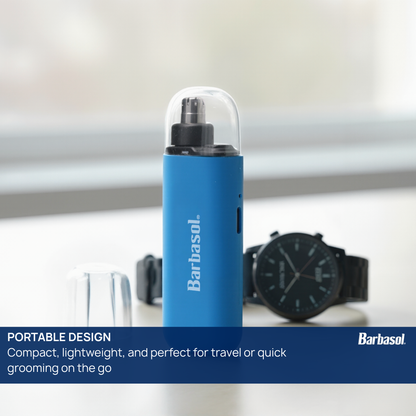Mini Nose & Ear Trimmer - Rechargeable, Portable, Multipurpose Grooming Tool with Non-Slip Grip