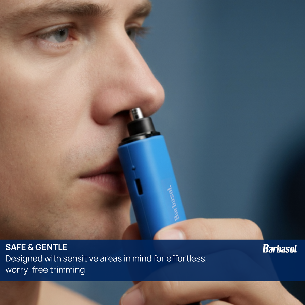 Mini Nose & Ear Trimmer - Rechargeable, Portable, Multipurpose Grooming Tool with Non-Slip Grip