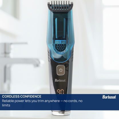 Vacuum Beard Trimmer for Men, Self-Vacuuming Hair, Beard, Sideburns & Mustache