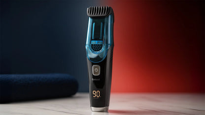 Vacuum Beard Trimmer for Men, Self-Vacuuming Hair, Beard, Sideburns & Mustache