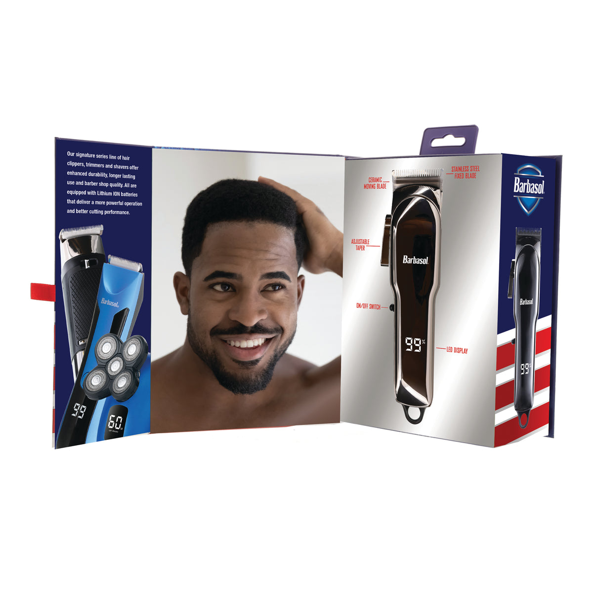 Rechargeable Professional & Home Haircut Clippers, LCD Display