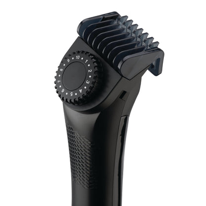 Rechargeable LCD Beard Trimmer with Ceramic Blade and LED Light