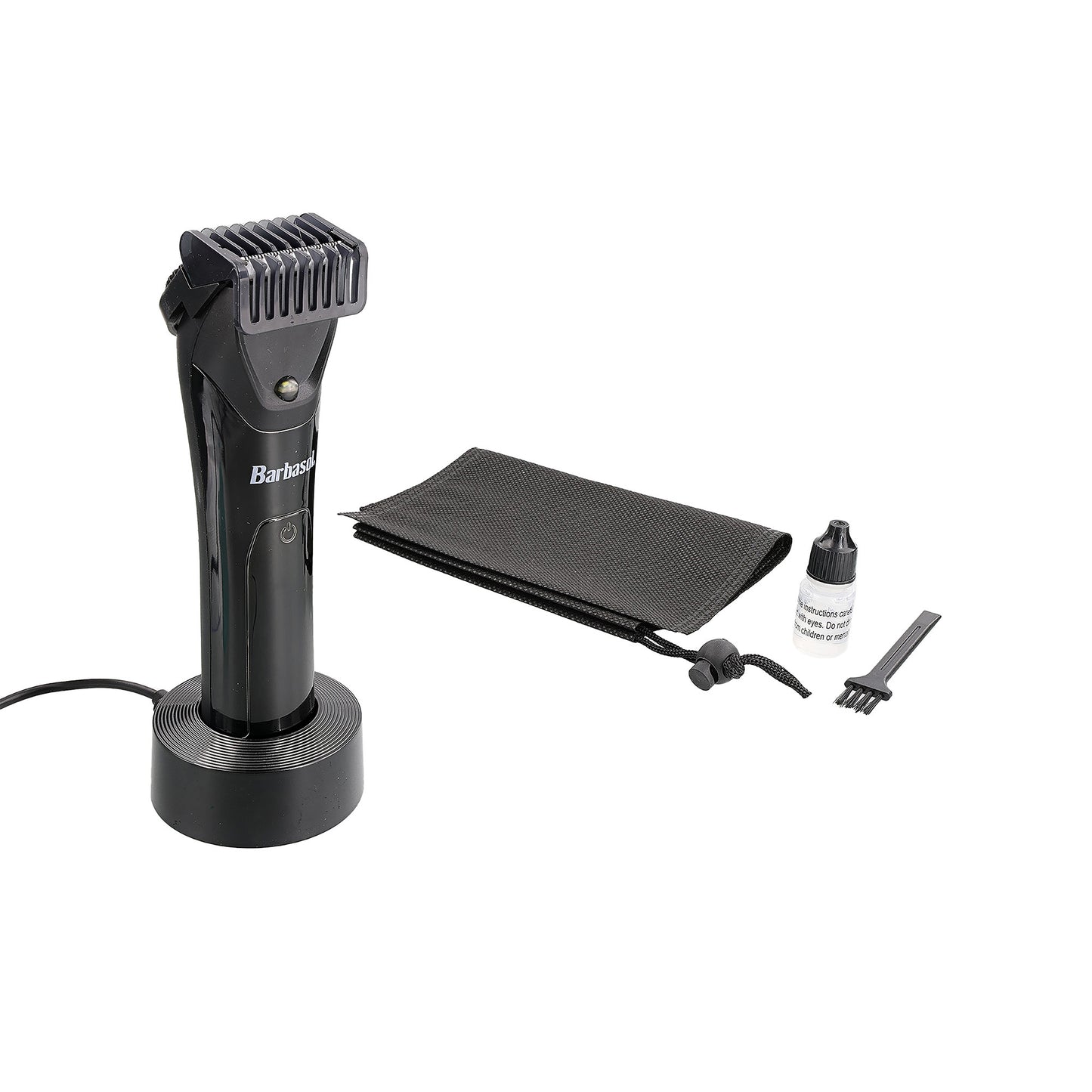 Rechargeable LCD Beard Trimmer with Ceramic Blade and LED Light