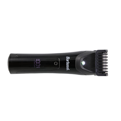 Rechargeable LCD Beard Trimmer with Ceramic Blade and LED Light