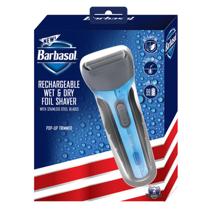 Rechargeable Wet and Dry Foil Shaver Plug-In Adapter