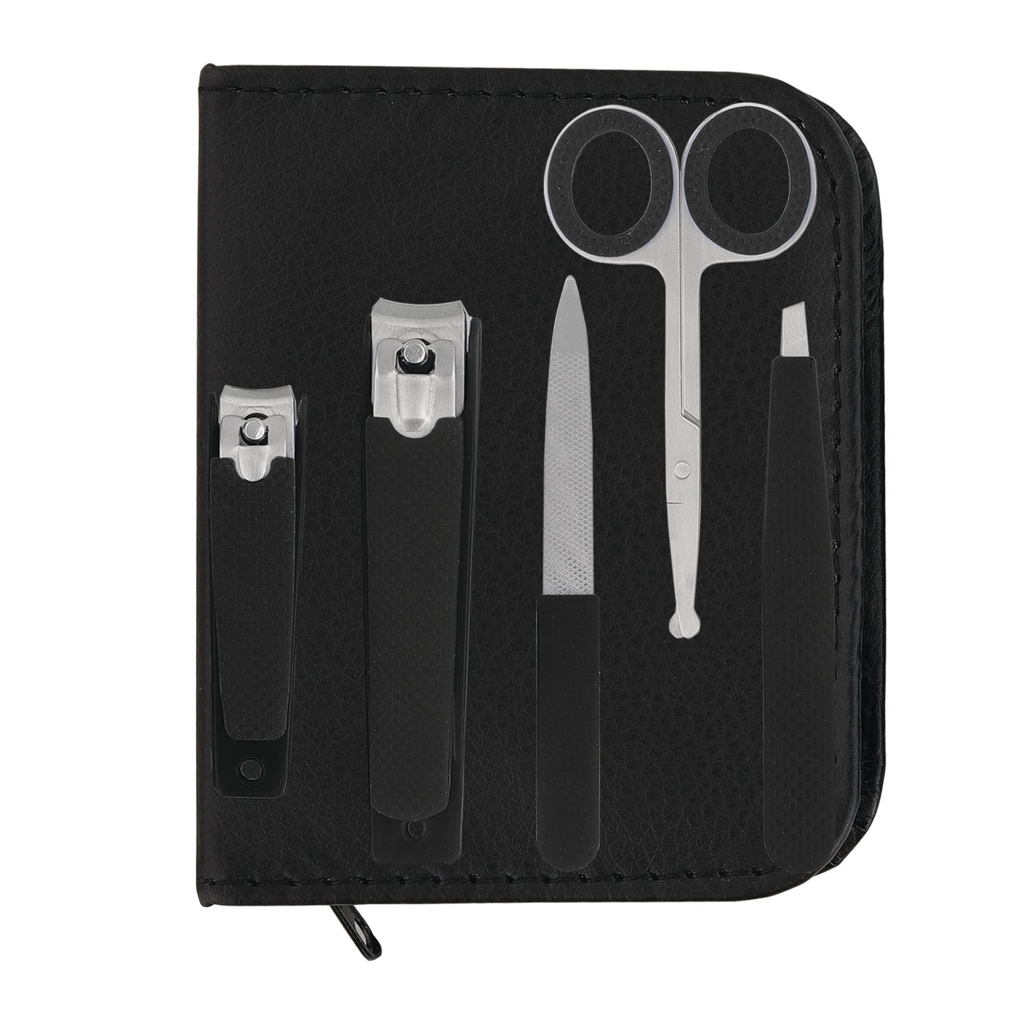 Essential 6-Piece Stainless Steel Grooming Kit for Men