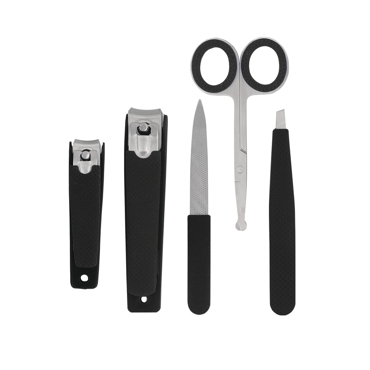 Essential 6-Piece Stainless Steel Grooming Kit for Men