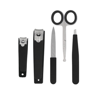 Essential 6-Piece Stainless Steel Grooming Kit for Men