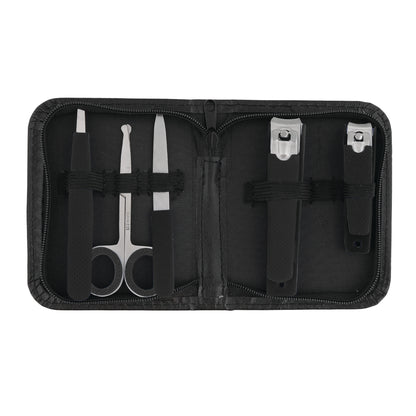 Essential 6-Piece Stainless Steel Grooming Kit for Men