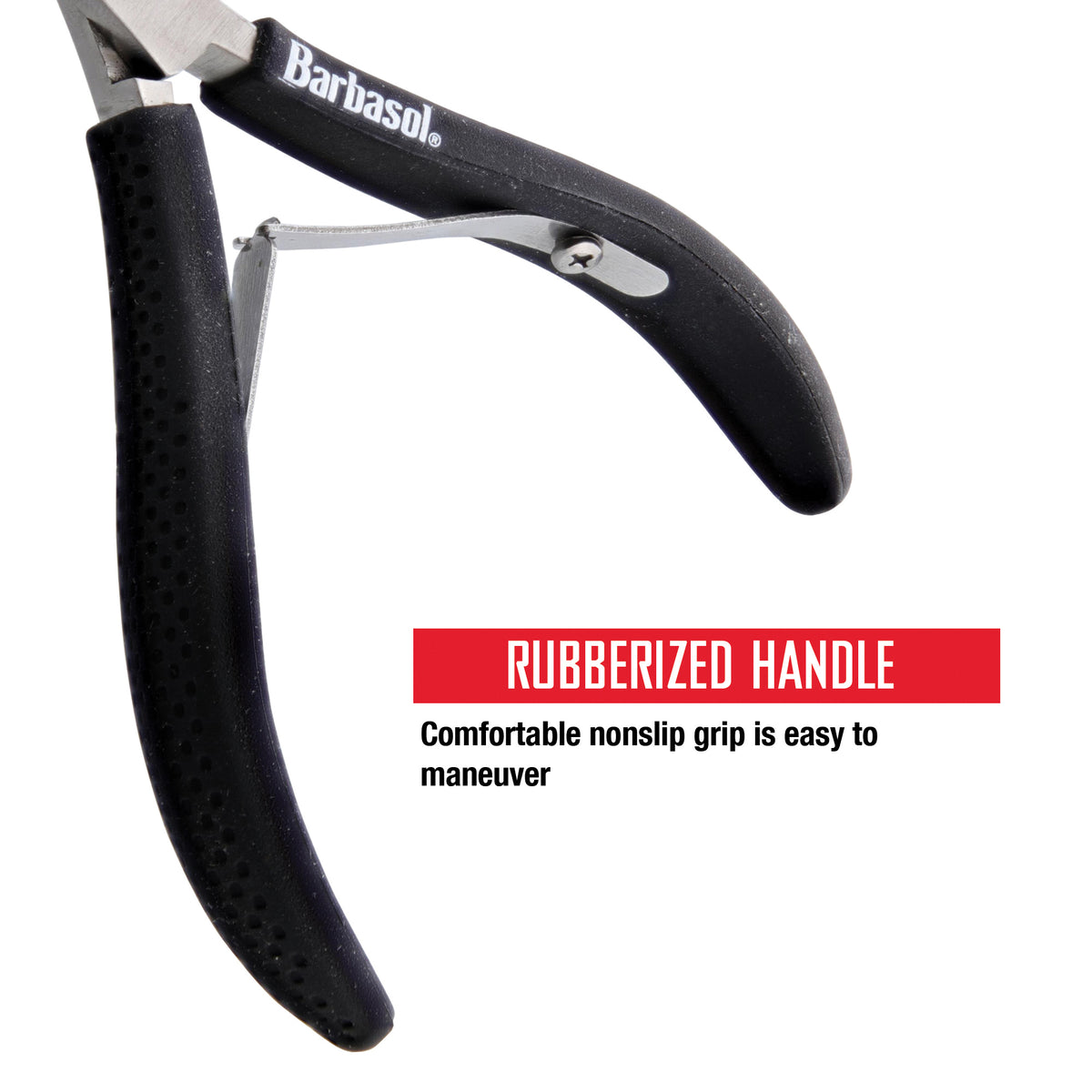 Cuticle Nipper With Rubberized Handle