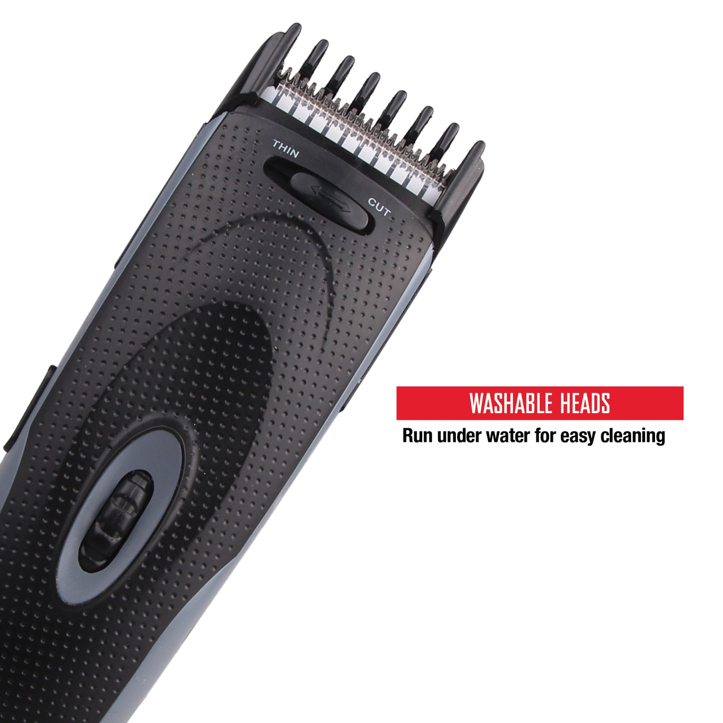 Rechargeable Hair and Beard Trimmer with Stainless Steel Blades