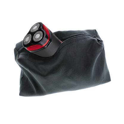 Ultimate Grooming Essentials Set: Rechargeable Shaver, Boar-Bristle Brush, 12X Magnifying Mirror, and Travel Bag