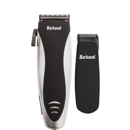 9pc All-in-One Kit with Rechargeable Hair Clipper, Stainless Steel Blades, and Touch-Up Trimmer