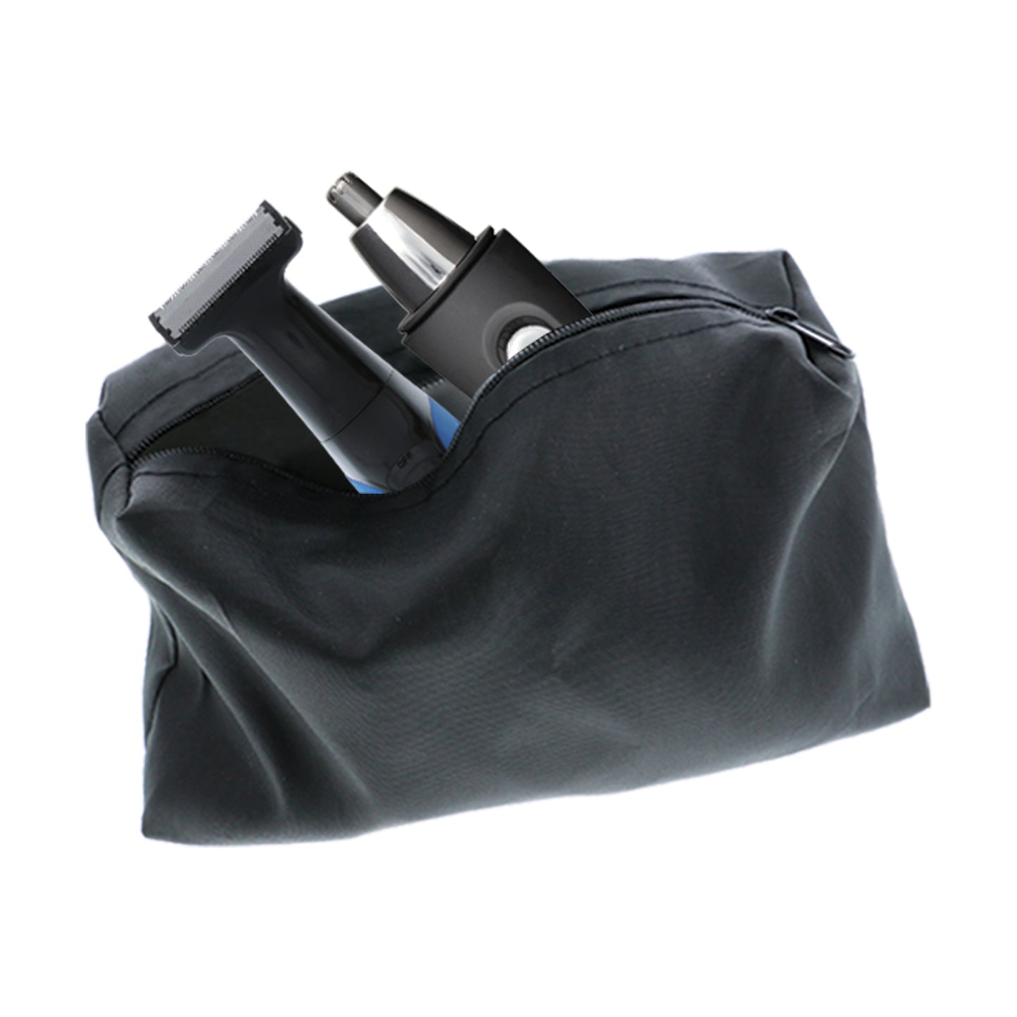 Ultimate Travel Grooming Kit: One-Blade Shaver, Ear & Nose Trimmer, Manicure Set, and Travel Bag