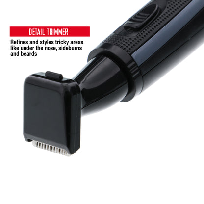 Men's Nose & Ear Hair Trimmer with Stainless Steel Blades - Waterproof, Portable Groomer for Beard & Sideburns