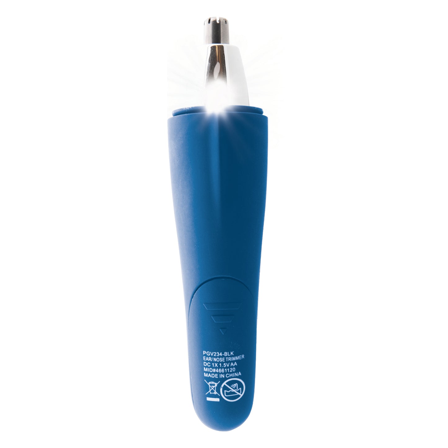 Barbasol Light Up Ear & Nose Trimmer  
Wet and Dry
Non Slip Grip