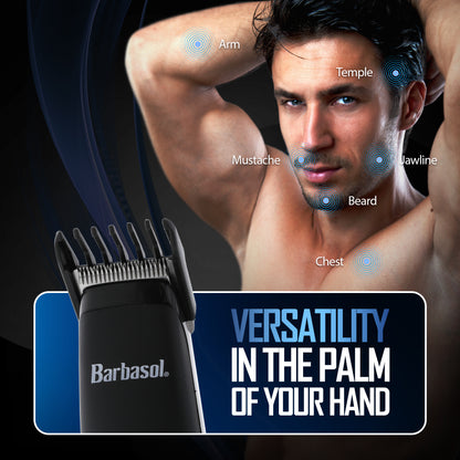 9pc All-in-One Kit with Rechargeable Hair Clipper, Stainless Steel Blades, and Touch-Up Trimmer