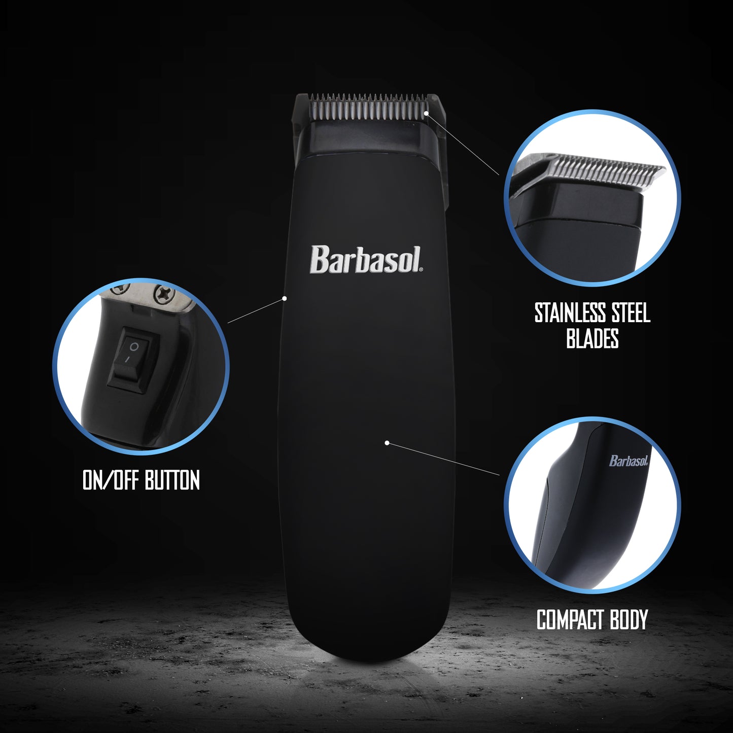 9pc All-in-One Kit with Rechargeable Hair Clipper, Stainless Steel Blades, and Touch-Up Trimmer